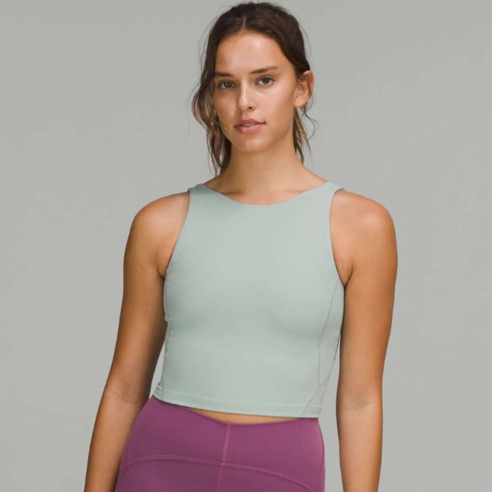 Lululemon Align High-Neck Tank Top Silver Blue Size 6
